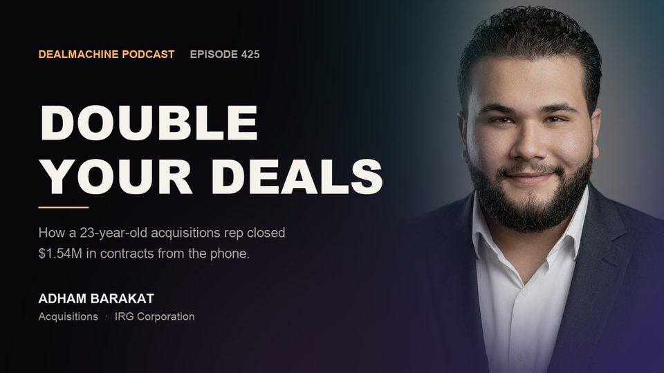 Adam Blue on DealMachine podcast episode 425